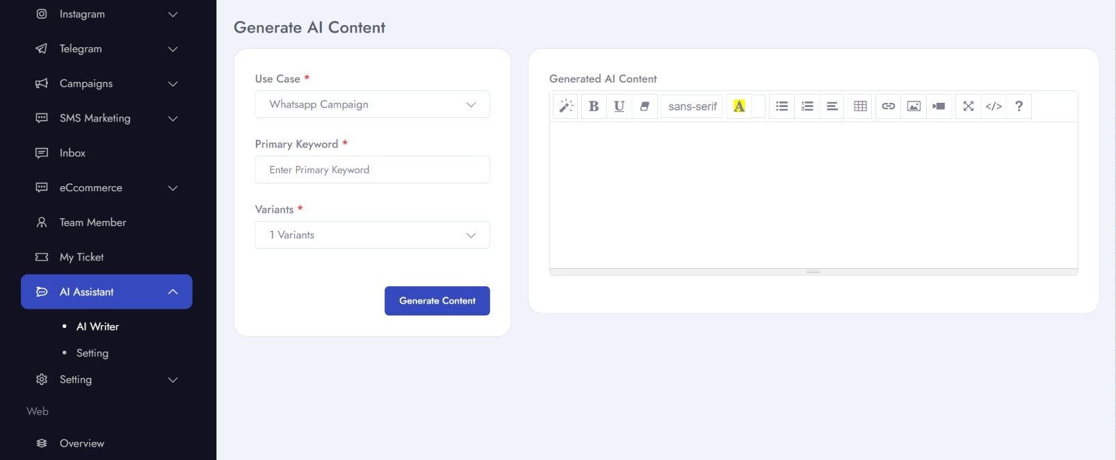 AI Content Writer